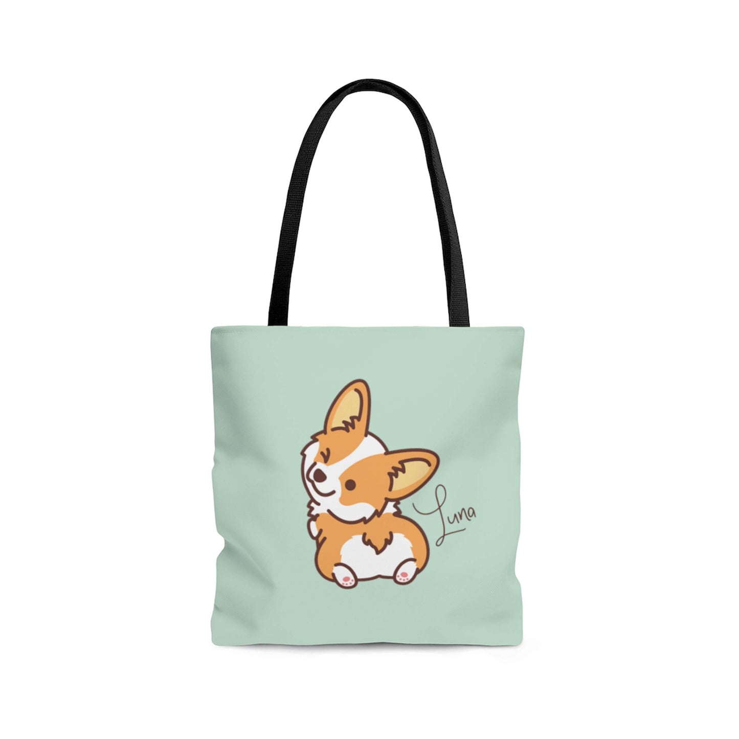 Cheeky Corgi Personalized Tote Bag