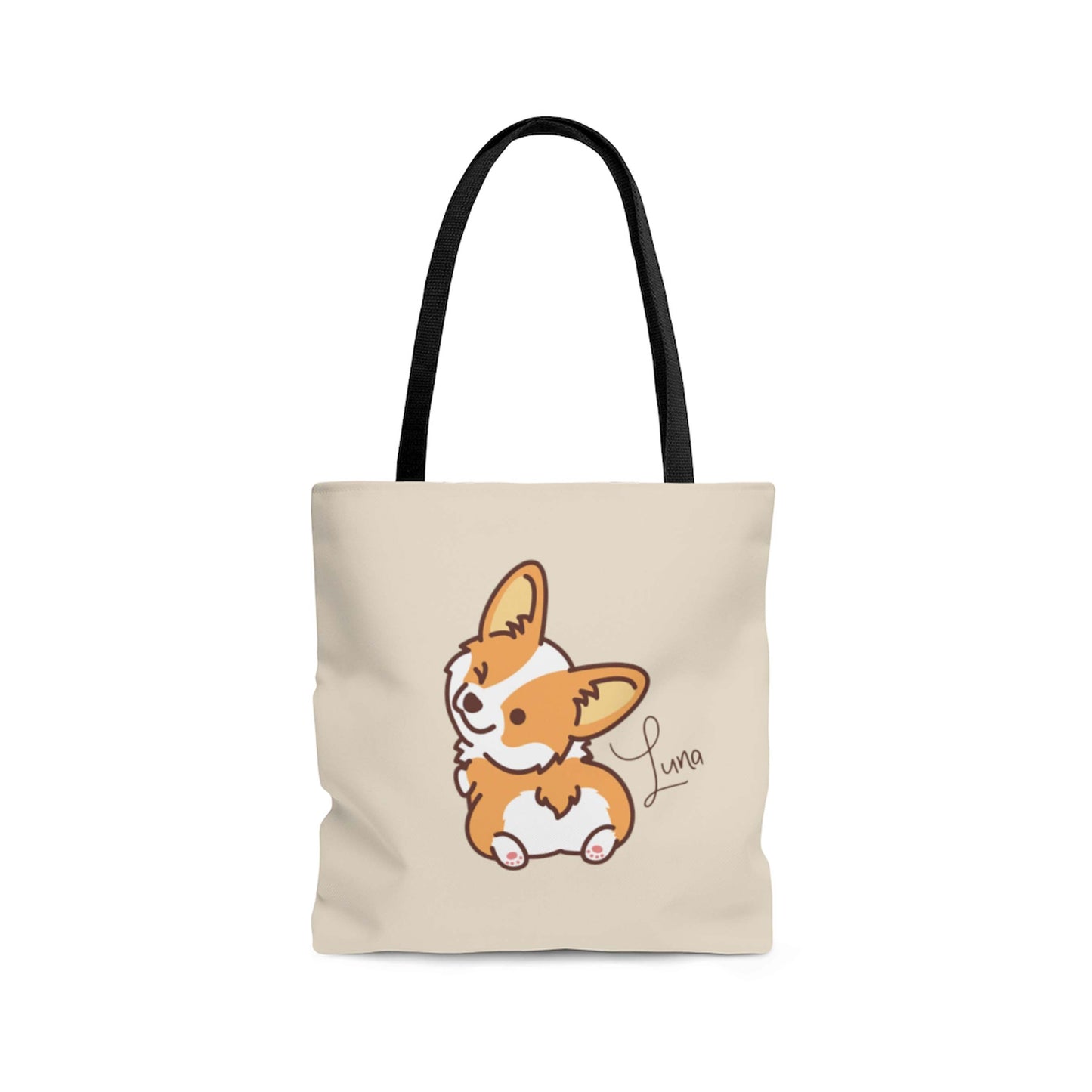 Cheeky Corgi Personalized Tote Bag