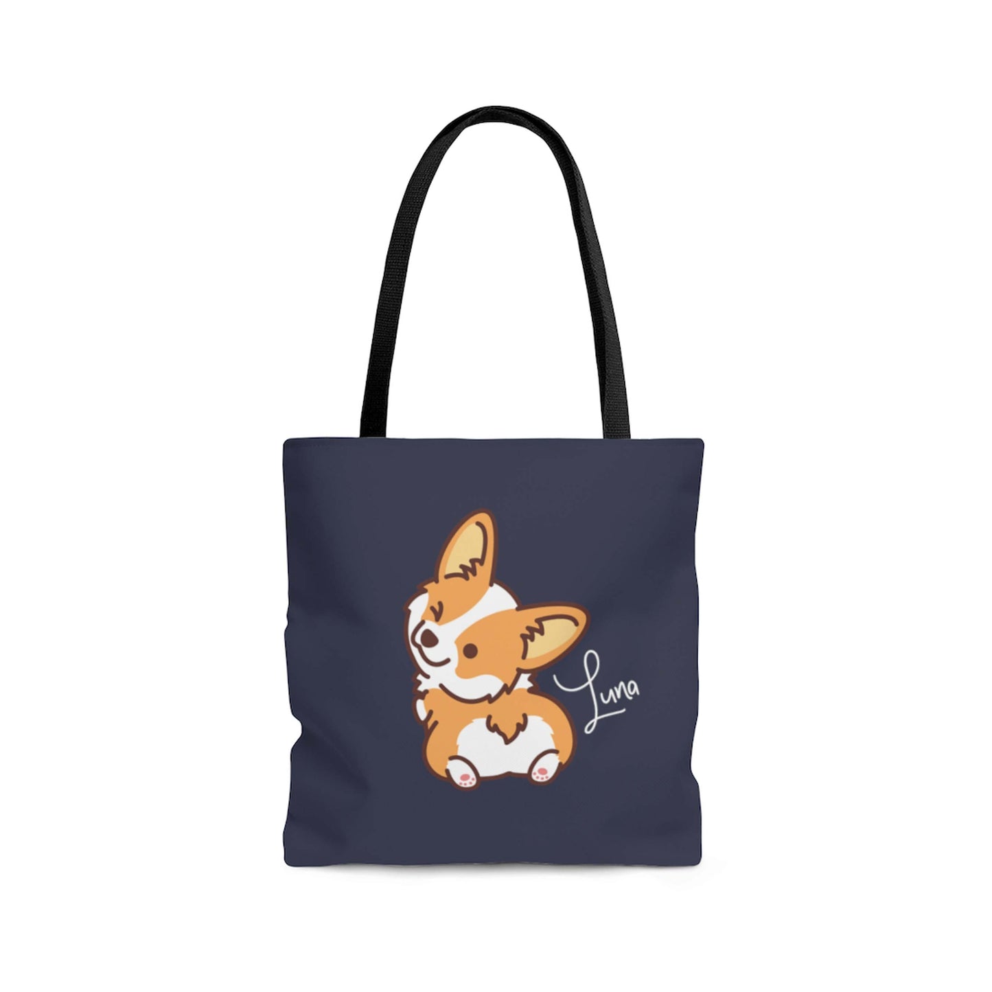 Cheeky Corgi Personalized Tote Bag