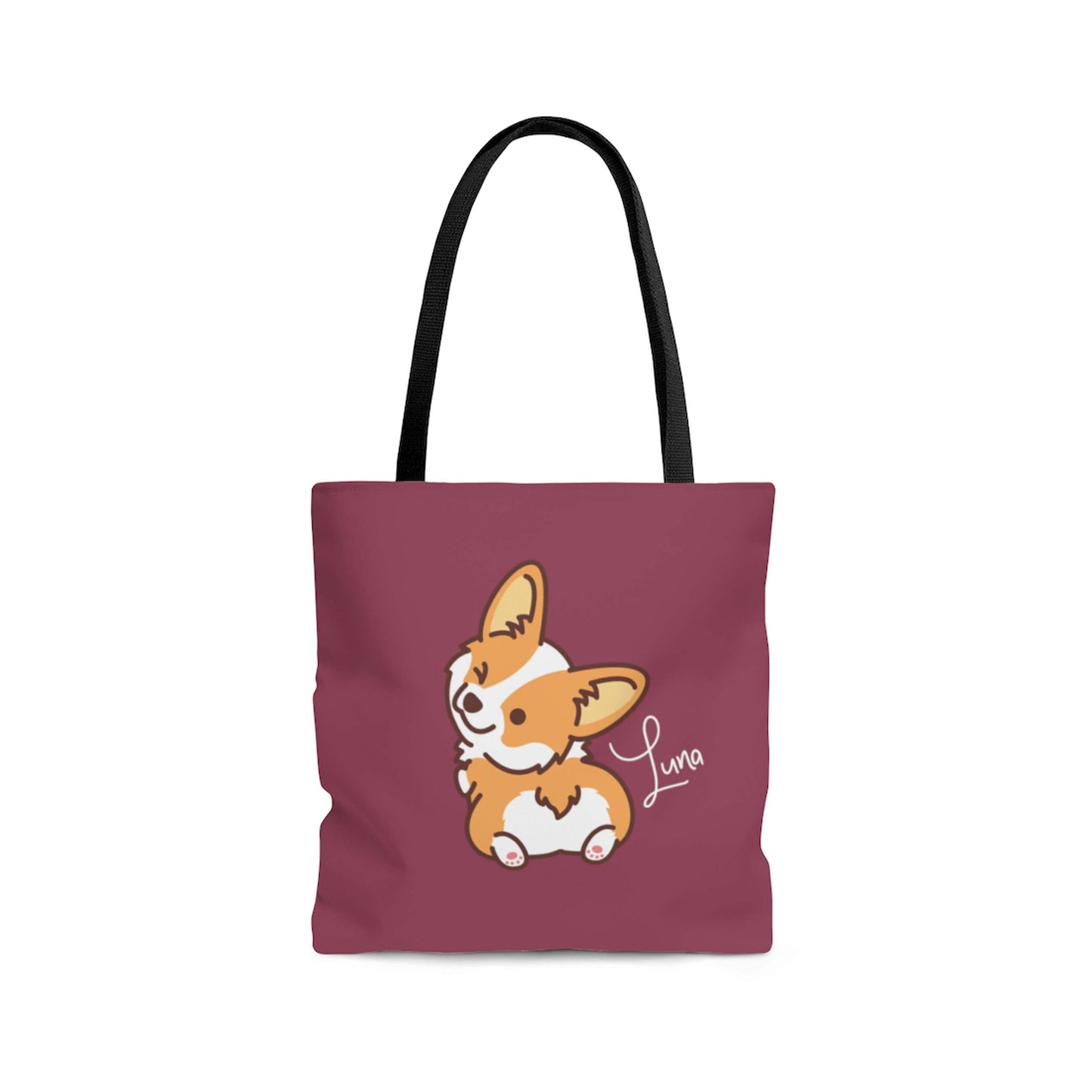 Cheeky Corgi Personalized Tote Bag