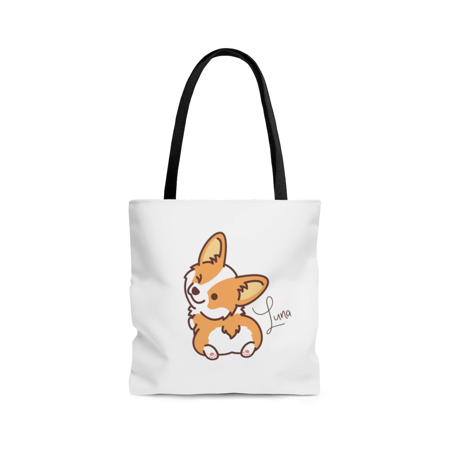 Cheeky Corgi Personalized Tote Bag