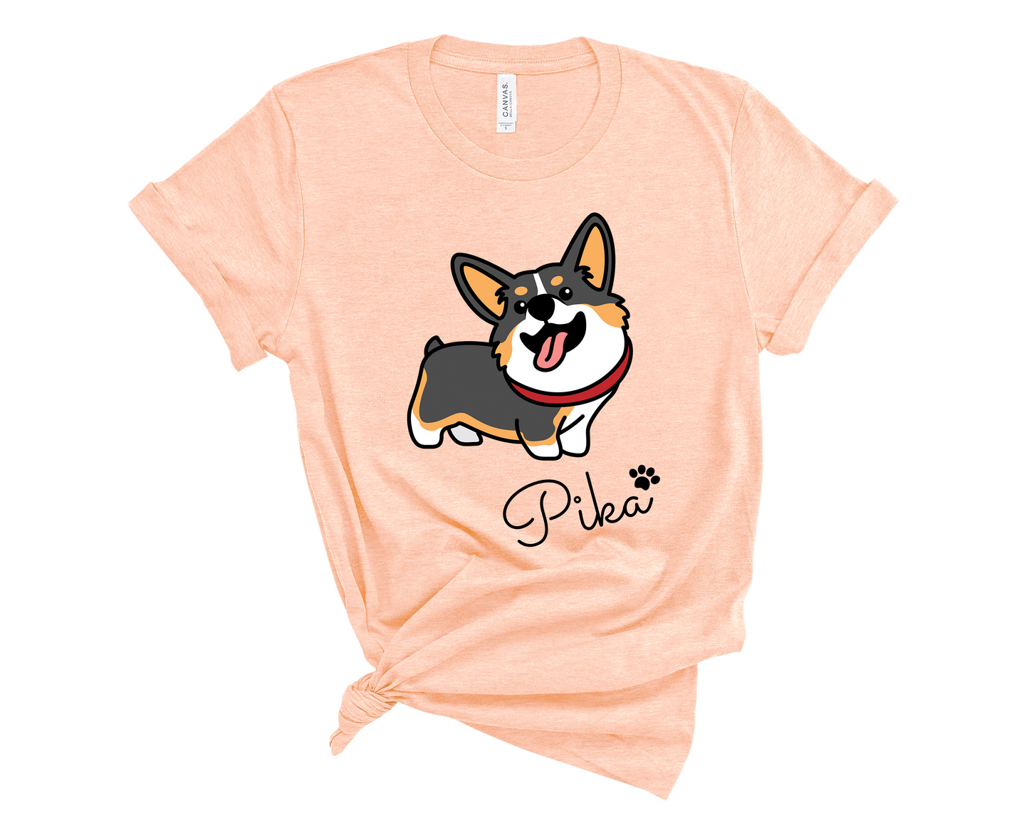 Tricolor Corgi Personalized T-Shirt