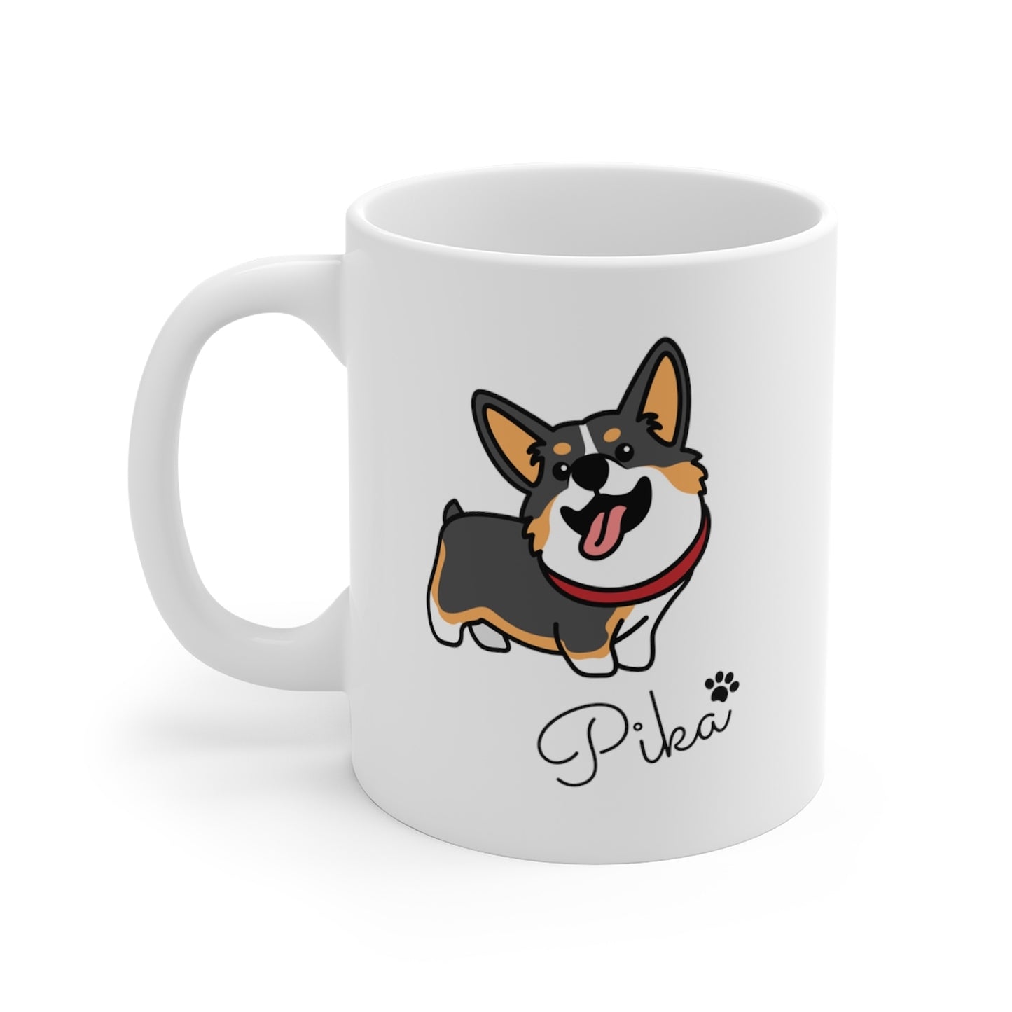 Tricolor Corgi Personalized Mug