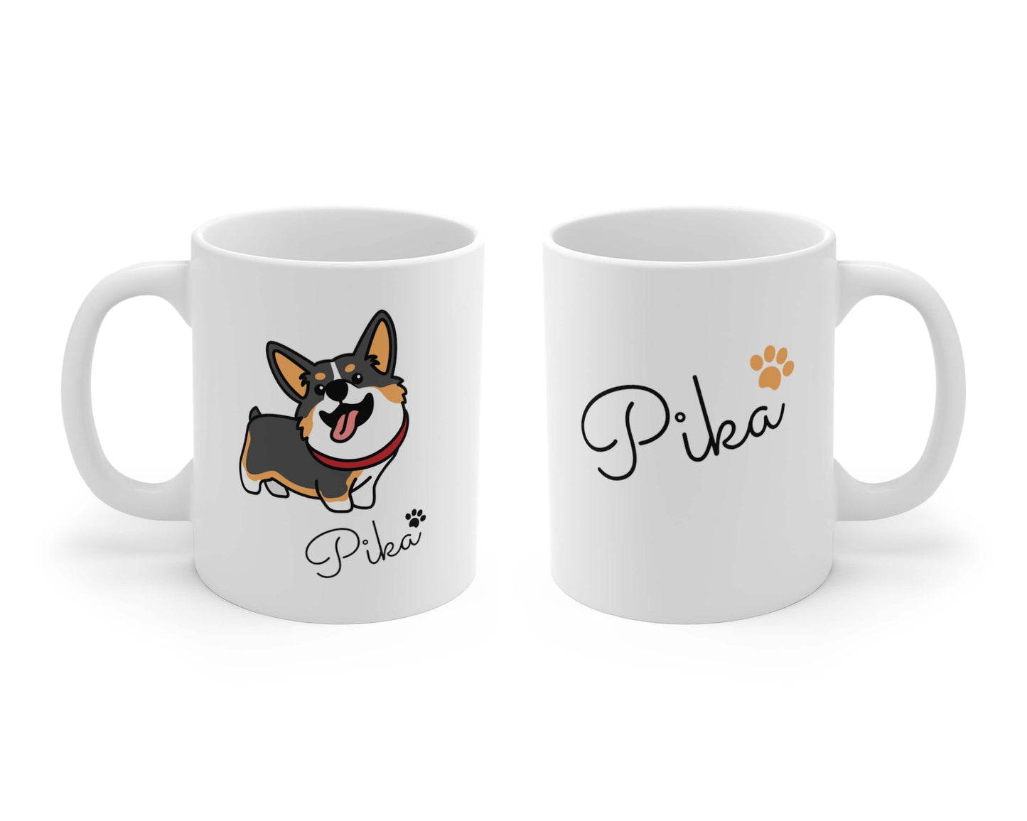 Tricolor Corgi Personalized Mug