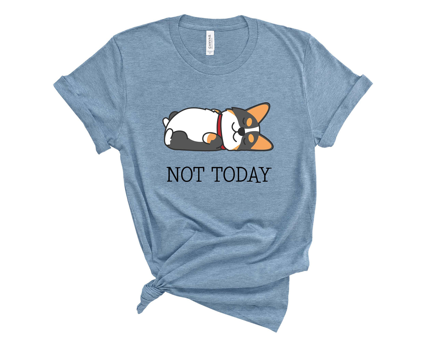 Tricolor Corgi Not Today T-Shirt