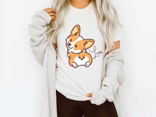 Cheeky Corgi Personalized T-Shirt