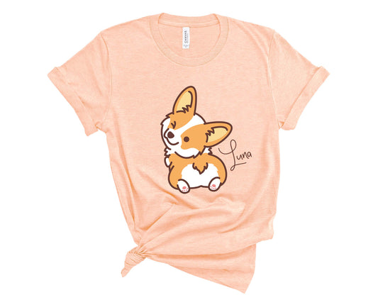 Cheeky Corgi Personalized T-Shirt