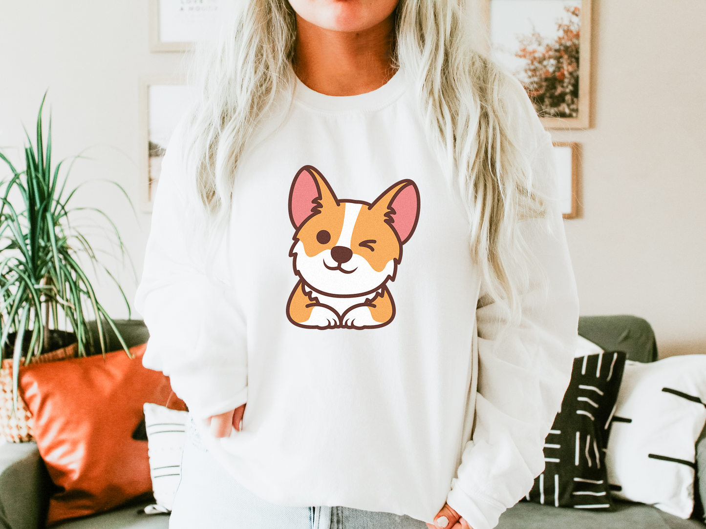 Corgi Wink Sweater