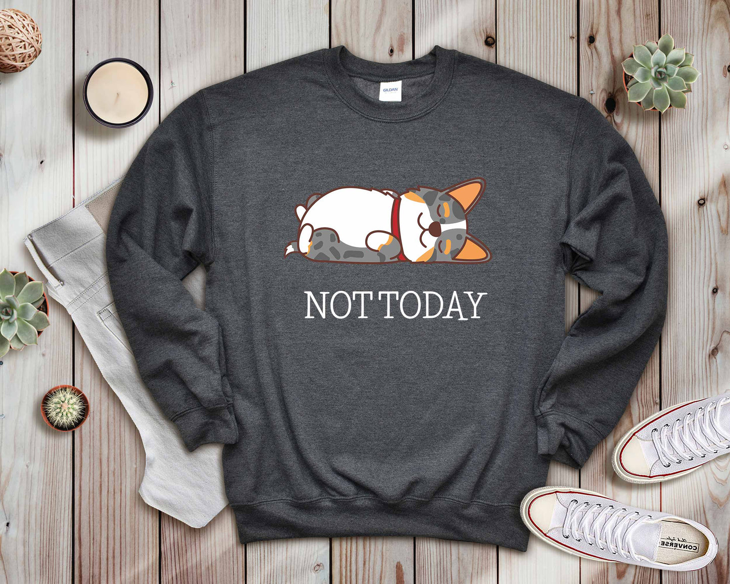 Merle Corgi Not Today Sweater
