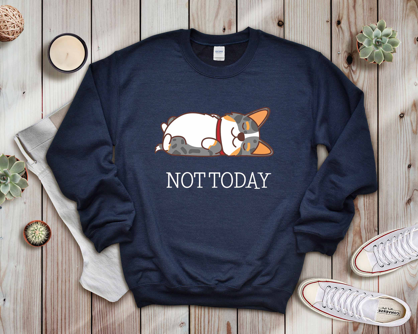 Merle Corgi Not Today Sweater