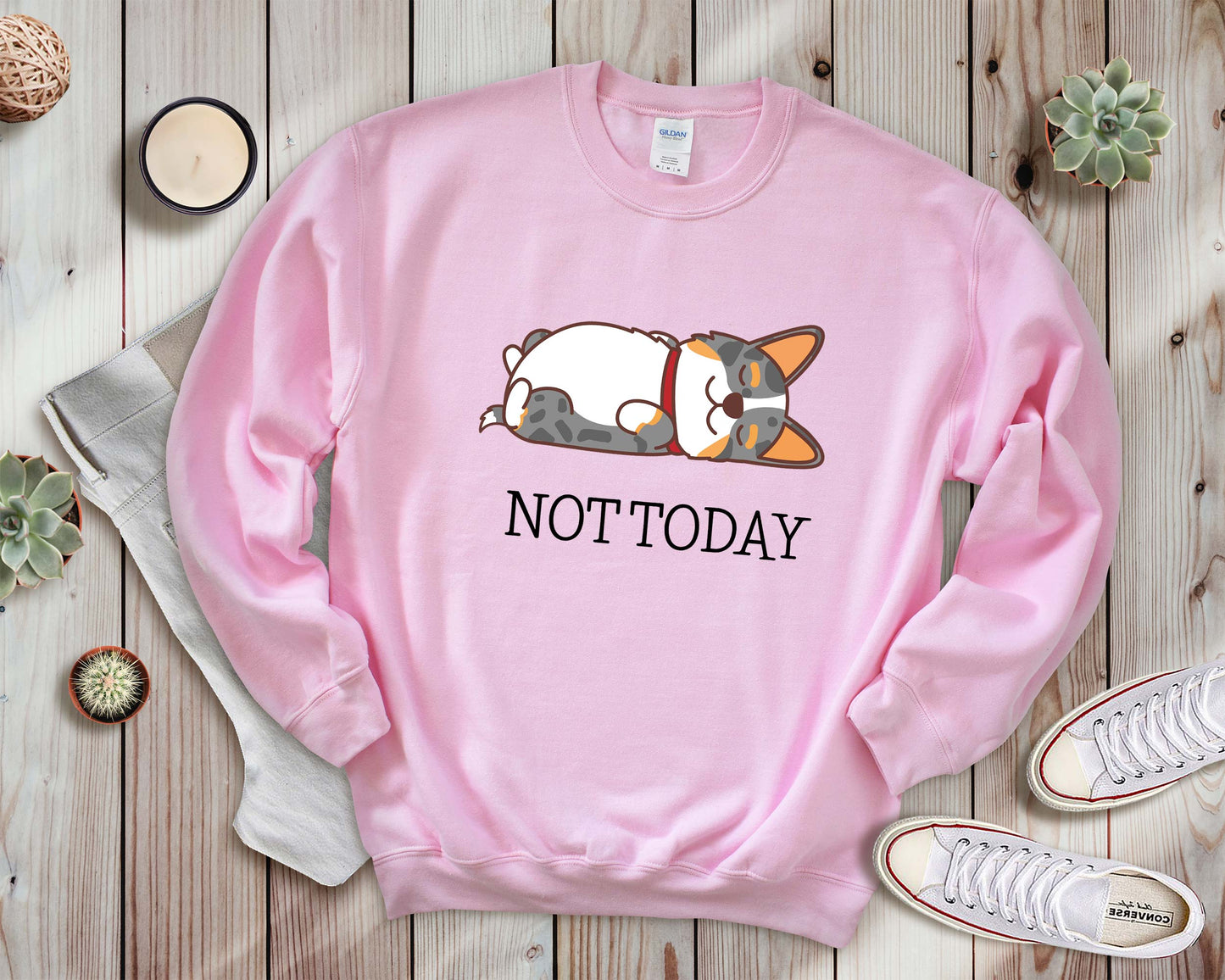 Merle Corgi Not Today Sweater