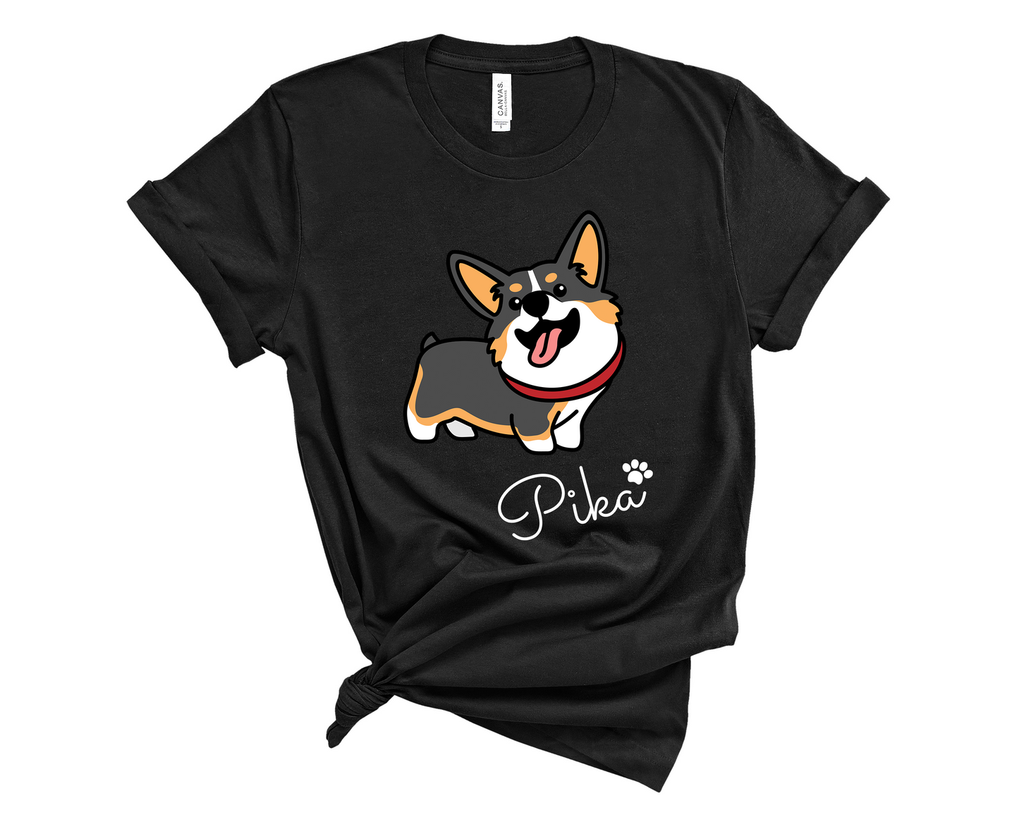 Tricolor Corgi Personalized T-Shirt