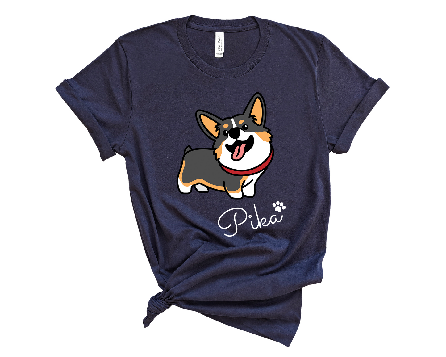 Tricolor Corgi Personalized T-Shirt