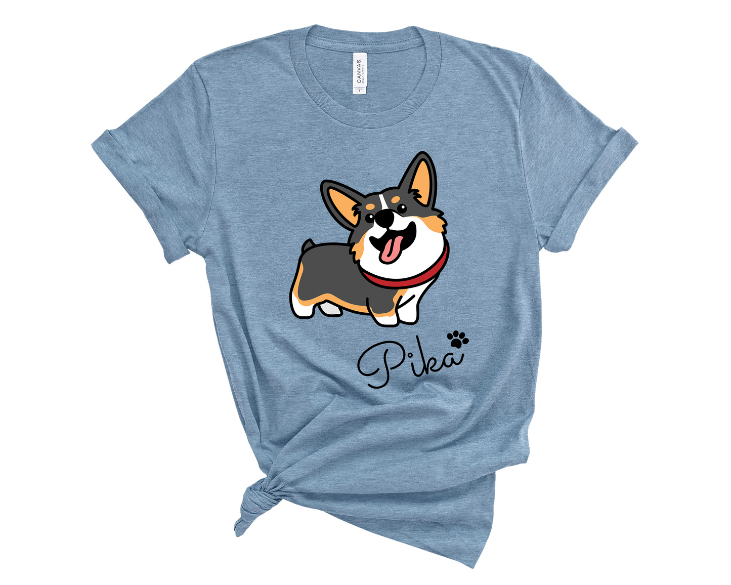 Tricolor Corgi Personalized T-Shirt