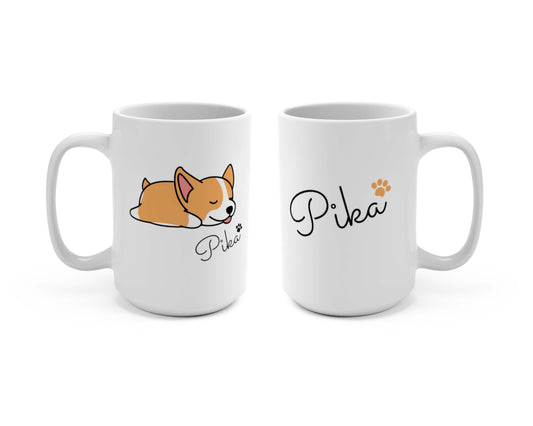 Lazy Corgi Personalized Mug